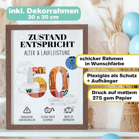 Geldgeschenk 50 Mann im Rahmen Herzensprojekt Manufaktur