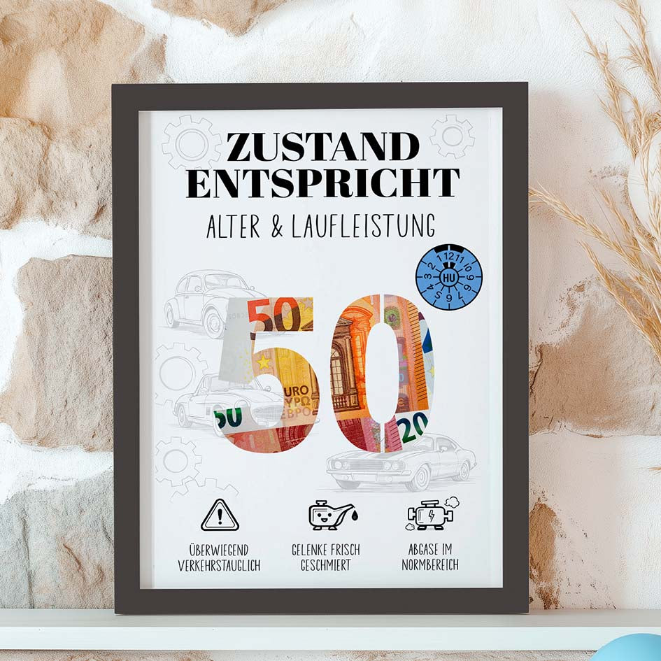 Geldgeschenk 50 Mann im Rahmen Herzensprojekt Manufaktur