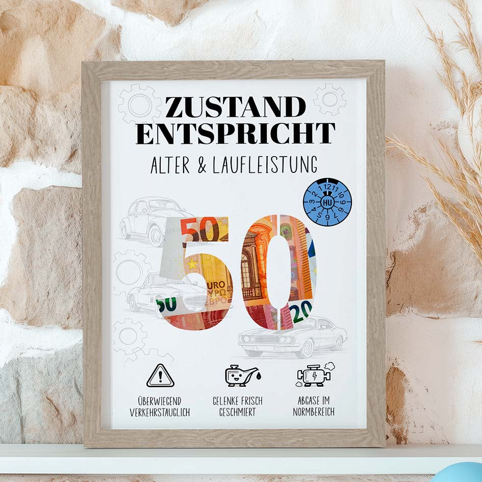 Geldgeschenk 50 Mann im Rahmen Herzensprojekt Manufaktur