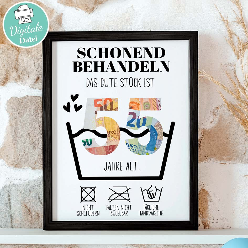 Geldgeschenk zum 55. Geburtstag Herzensprojekt Manufaktur