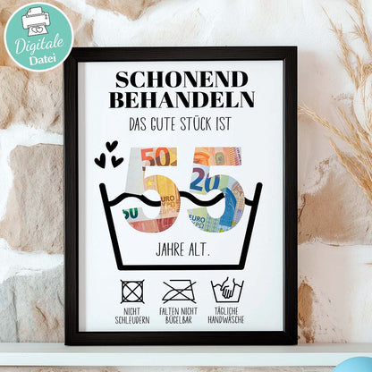 Geldgeschenk zum 55. Geburtstag Herzensprojekt Manufaktur