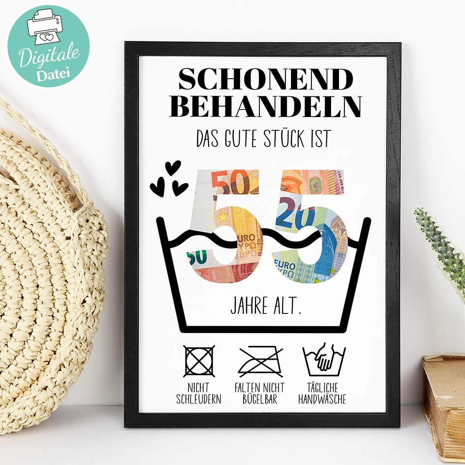 Geldgeschenk zum 55. Geburtstag Herzensprojekt Manufaktur