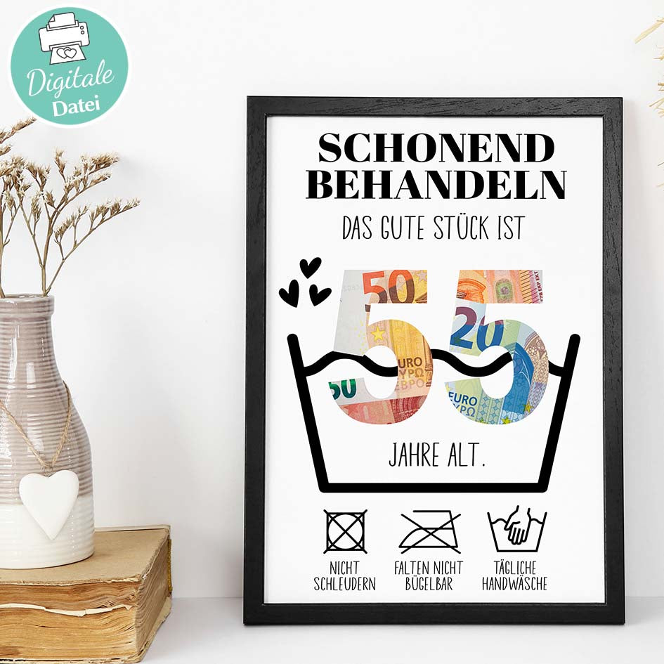 Geldgeschenk zum 55. Geburtstag Herzensprojekt Manufaktur