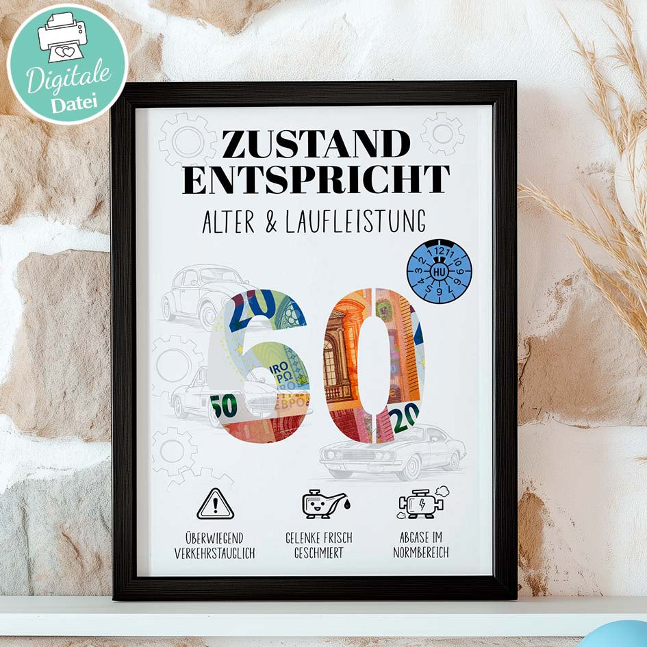 Geldgeschenk 60 Mann Herzensprojekt Manufaktur