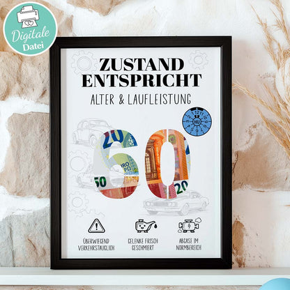 Geldgeschenk 60 Mann Herzensprojekt Manufaktur