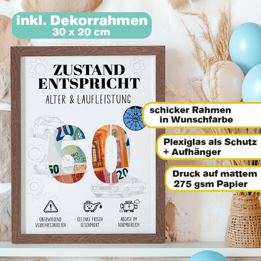 Geldgeschenk 60 Mann im Rahmen Herzensprojekt Manufaktur