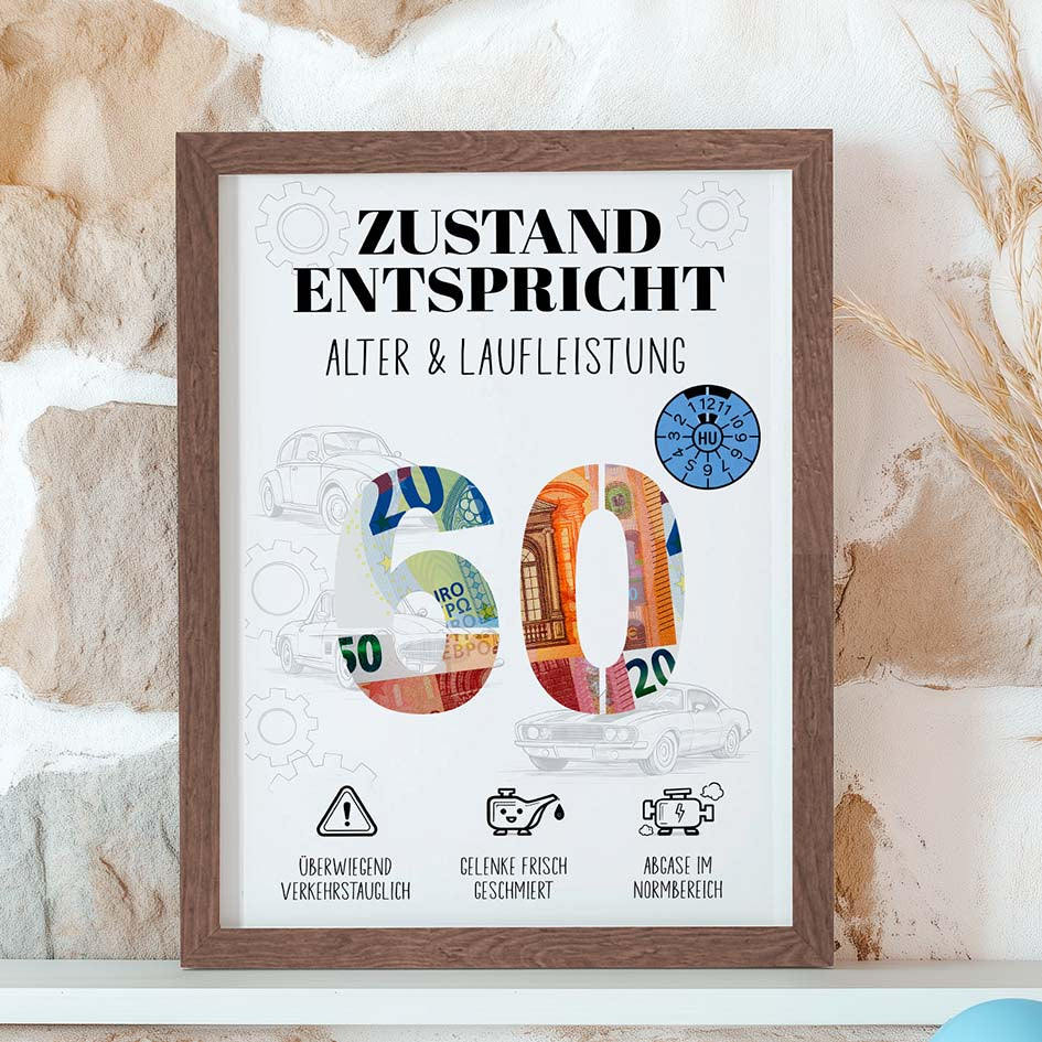 Geldgeschenk 60 Mann im Rahmen Herzensprojekt Manufaktur