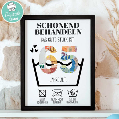 Geldgeschenk zum 65. Geburtstag Herzensprojekt Manufaktur