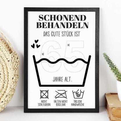 Geldgeschenk 65. Geburtstag im Rahmen merchOne