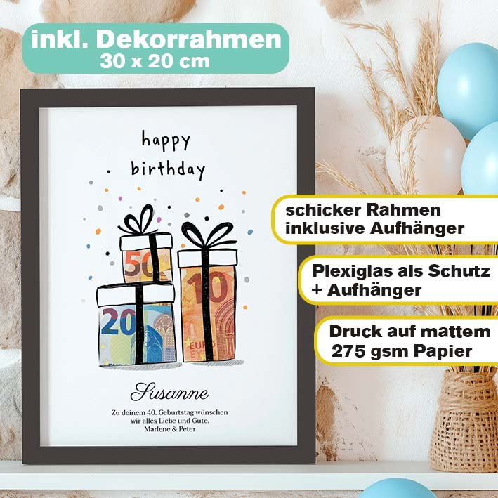 Geldgeschenk Geburtstag Geschenke merchOne