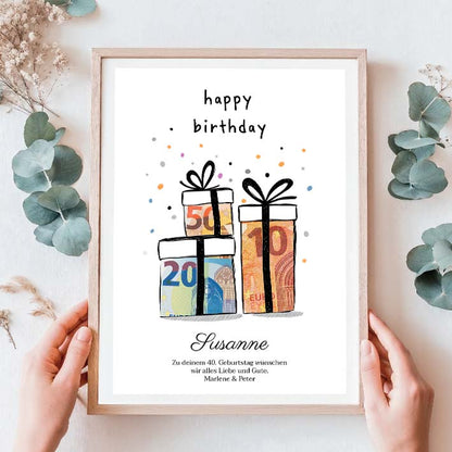 Geldgeschenk Geburtstag Geschenke merchOne