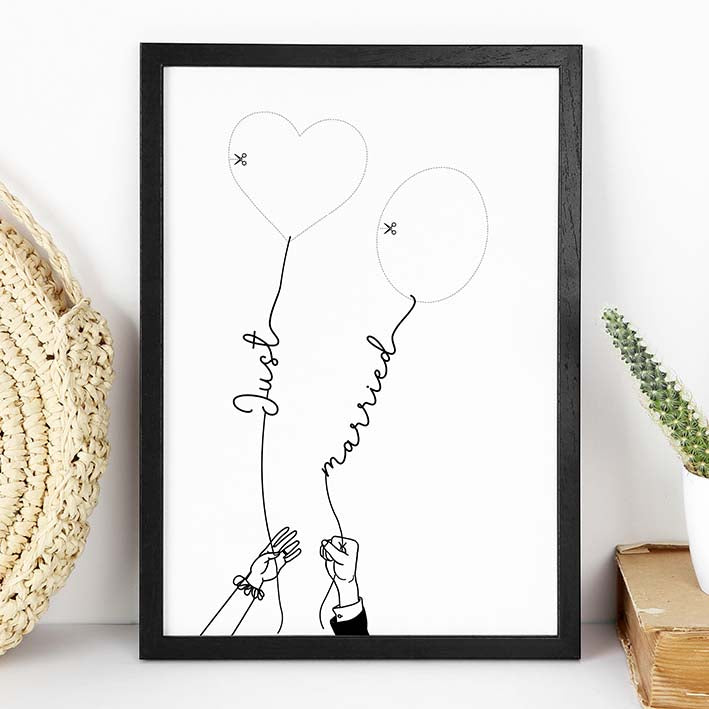 Geldgeschenk Hochzeit lustig im Rahmen