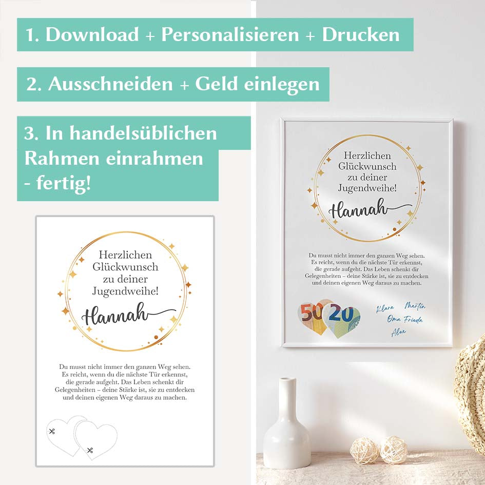 Geldgeschenk zur Jugendweihe