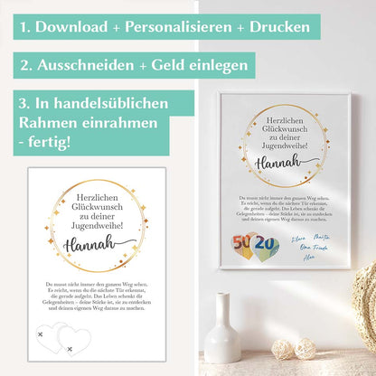 Geldgeschenk zur Jugendweihe