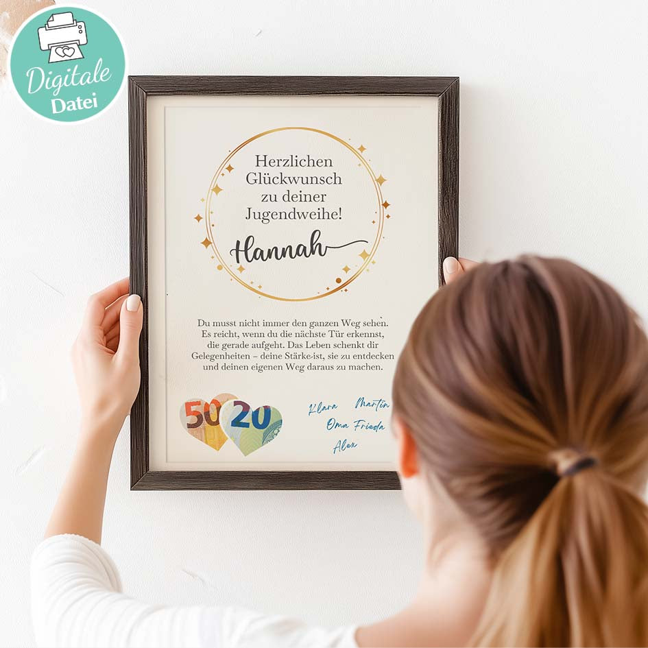 Geldgeschenk zur Jugendweihe