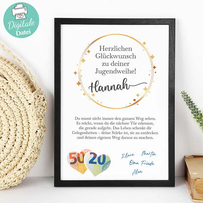 Geldgeschenk zur Jugendweihe