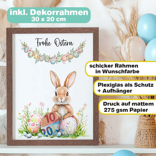 Geldgeschenk Ostern im Rahmen Herzensprojekt Manufaktur