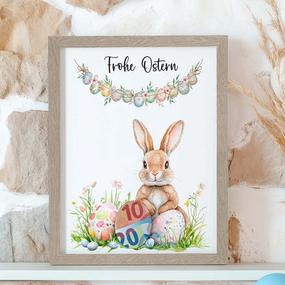 Geldgeschenk Ostern im Rahmen Herzensprojekt Manufaktur