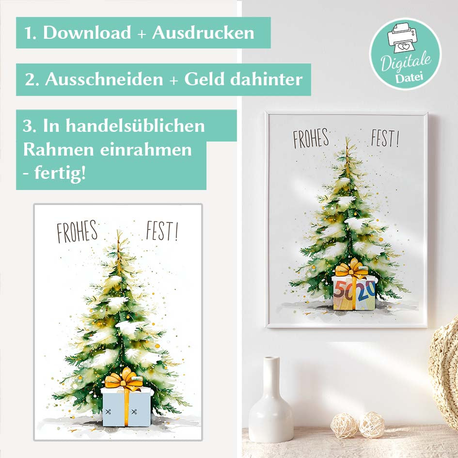 Geldgeschenk Weihnachten Herzensprojekt Manufaktur