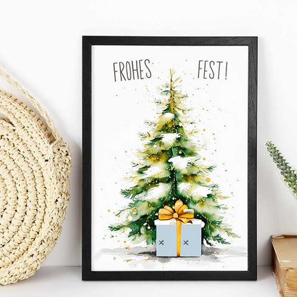 Geldgeschenk zu Weihnachten im Rahmen merchOne