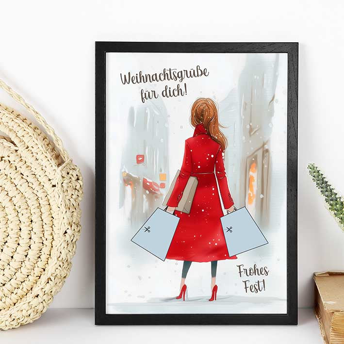 Geldgeschenk Weihnachten im Rahmen merchOne