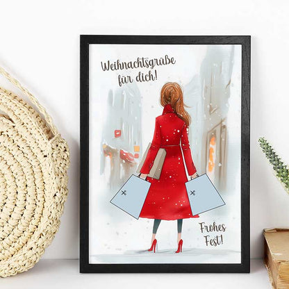 Geldgeschenk Weihnachten im Rahmen merchOne