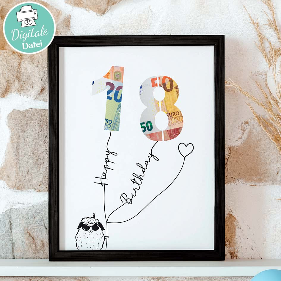 Geldgeschenk zum 18. Geburtstag Herzensprojekt Manufaktur