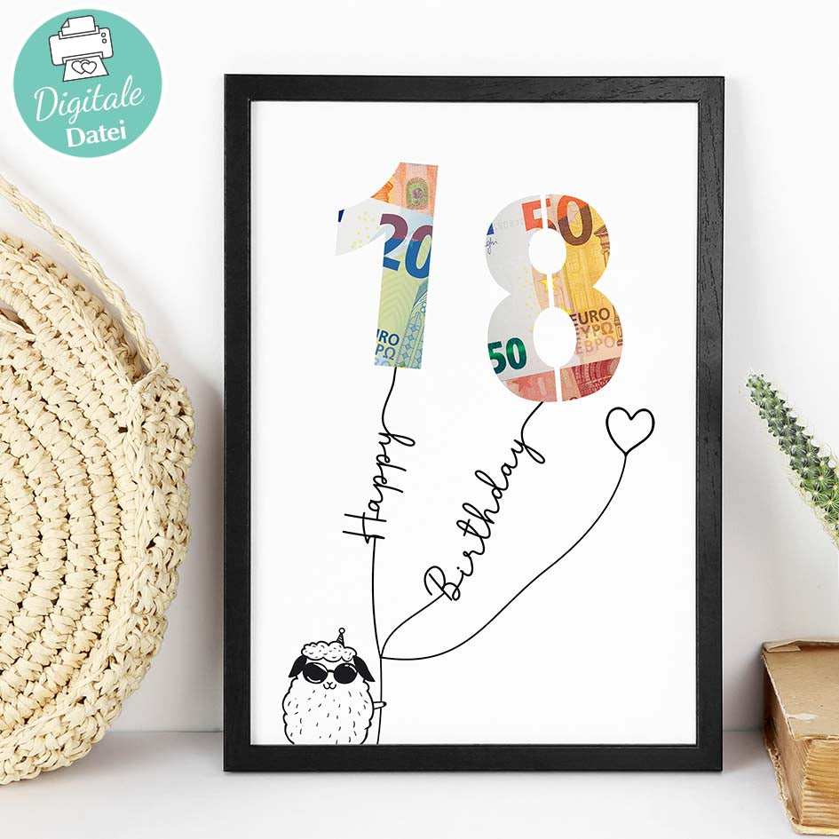 Geldgeschenk zum 18. Geburtstag Herzensprojekt Manufaktur