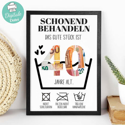Geldgeschenk zum 40. Geburtstag Herzensprojekt Manufaktur