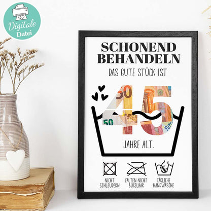 Geldgeschenk zum 45. Geburtstag Herzensprojekt Manufaktur