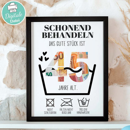 Geldgeschenk zum 45. Geburtstag Herzensprojekt Manufaktur