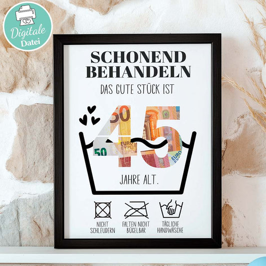 Geldgeschenk zum 45. Geburtstag Herzensprojekt Manufaktur
