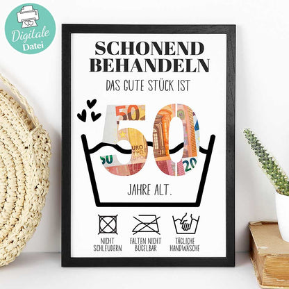 Geldgeschenk zum 50. Geburtstag Herzensprojekt Manufaktur
