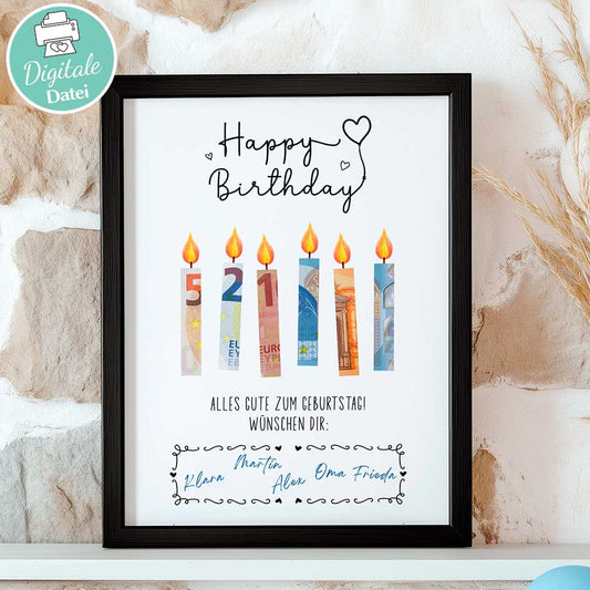 Geldgeschenk zum Geburtstag Herzensprojekt Manufaktur