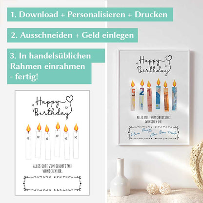 Geldgeschenk zum Geburtstag Herzensprojekt Manufaktur