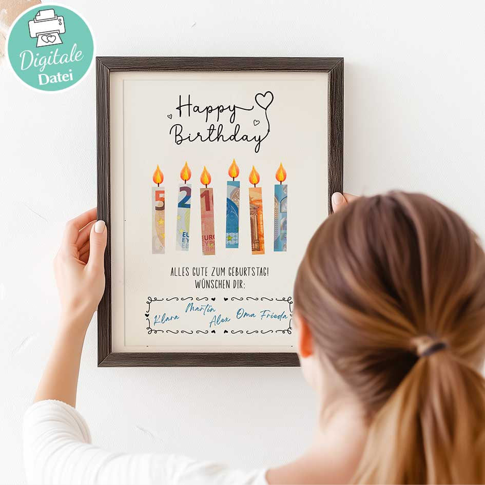 Geldgeschenk zum Geburtstag Herzensprojekt Manufaktur