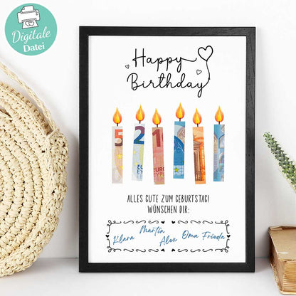 Geldgeschenk zum Geburtstag Herzensprojekt Manufaktur