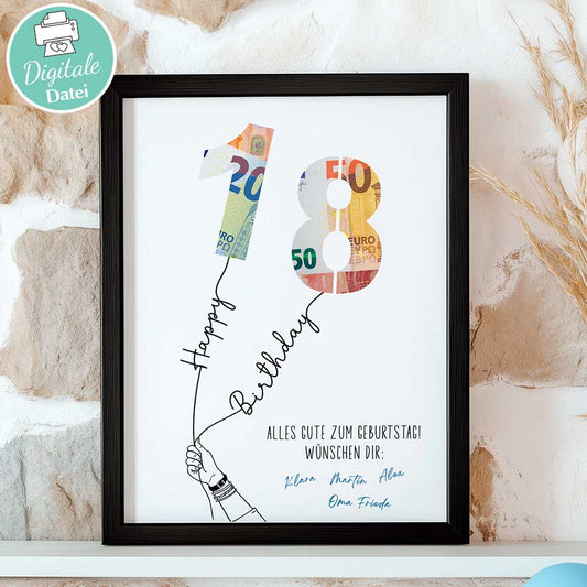 Geldgeschenk zum 18. Geburtstag Herzensprojekt Manufaktur