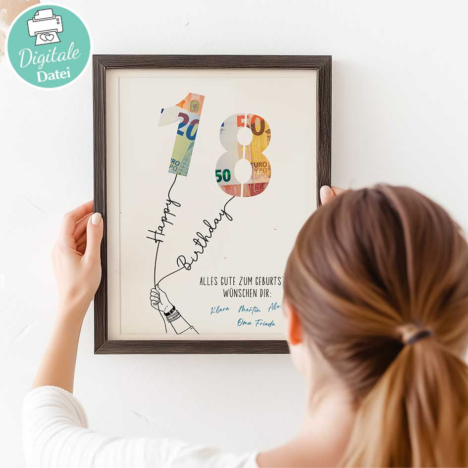 Geldgeschenk zum 18. Geburtstag Herzensprojekt Manufaktur