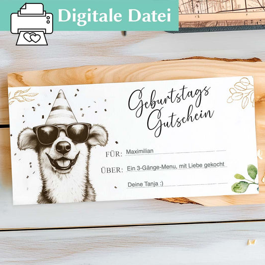 Geschenkgutschein Geburtstag Herzensprojekt Manufaktur