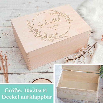 Holzwürfel zur Geburt