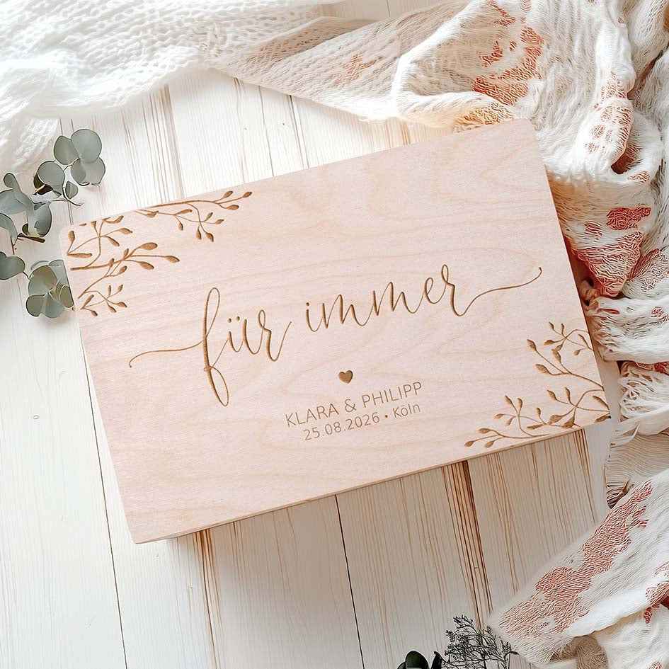 Hochzeitskiste Holz
