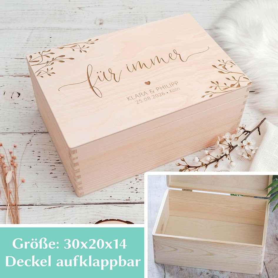 Hochzeitskiste Holz