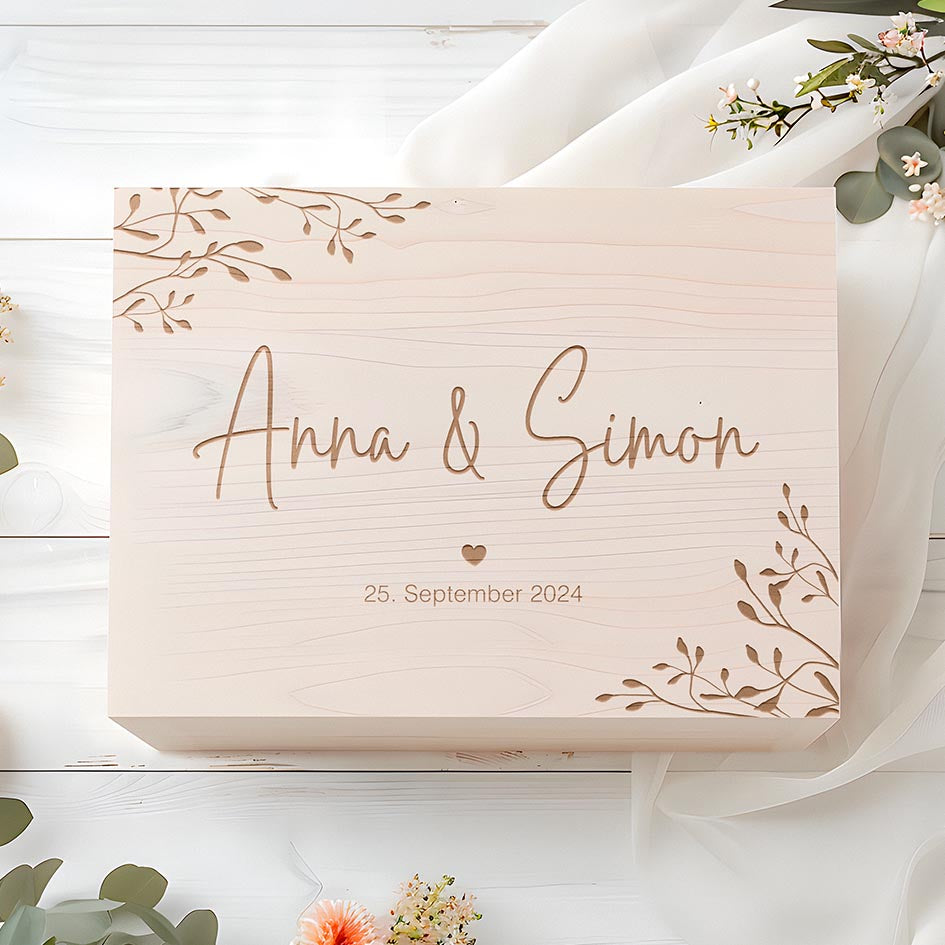 Hochzeitsgeschenk Erinnerungsbox Herzensprojekt Manufaktur