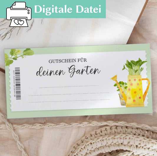 Geschenkgutschein Garten Herzensprojekt Manufaktur