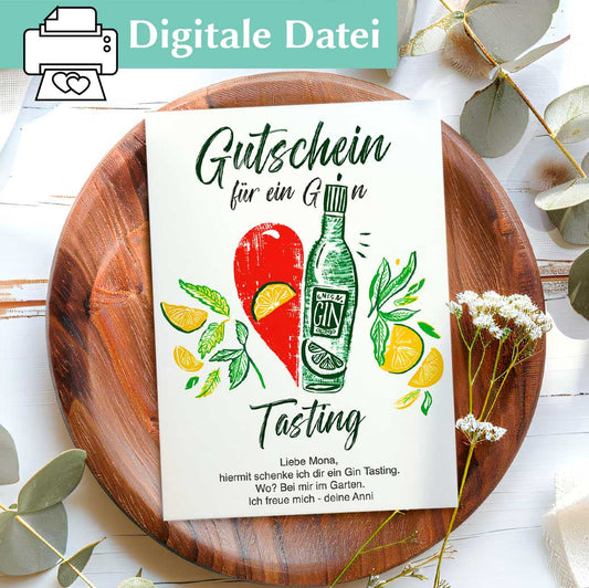 Gin Tasting Gutschein Herzensprojekt Manufaktur