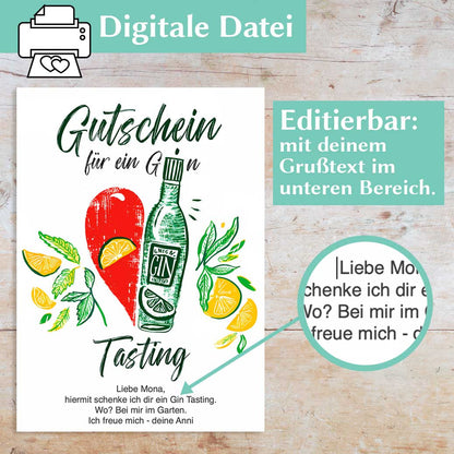 Gin Tasting Gutschein Herzensprojekt Manufaktur