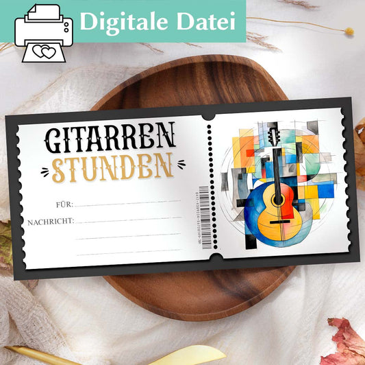 Gutschein Gitarrenunterricht Herzensprojekt Manufaktur