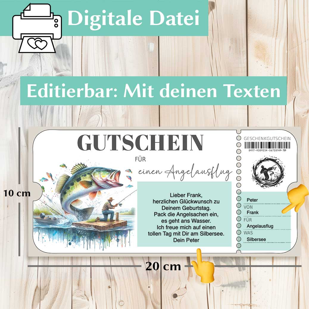 Gutschein Angeln Herzensprojekt Manufaktur