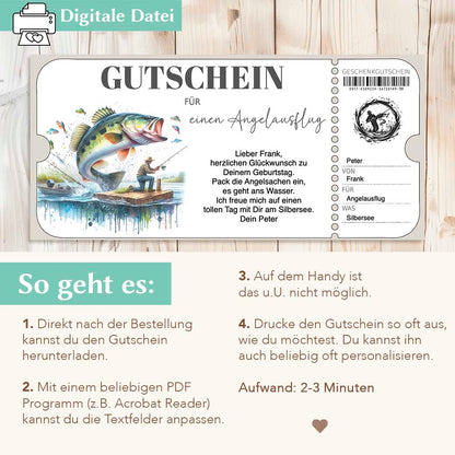 Gutschein Angeln Herzensprojekt Manufaktur